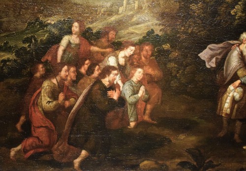 XVIIe siècle - Jacob et Ésaü - Maître flamand du 17e siècle